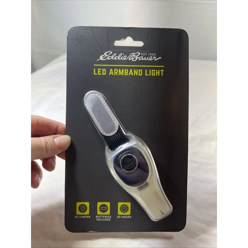 Eddie Bauer Blue LED Armband Light Safety Light Running Walking Jogging NEW